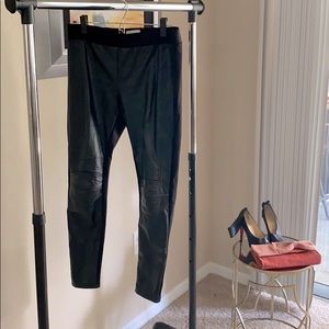 Black Leather Leggings